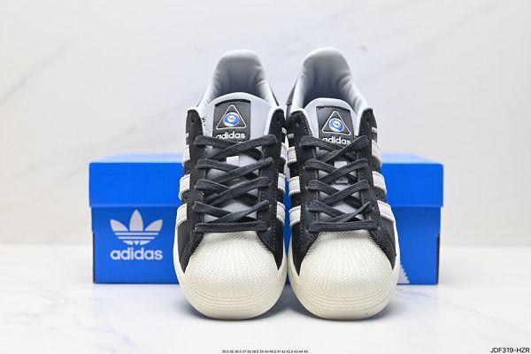 Adidas Originals Superstar 2024男女生黑白色貝殼頭系列低幫經典百搭休閒運動板鞋