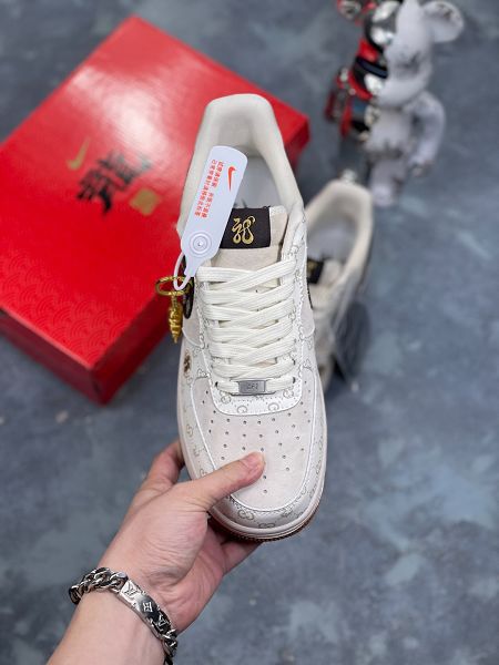 Nike Air Force 1 '07 Low Gucci聯名創作 中國年限定-黑龍 2024全新男女款休閒鞋