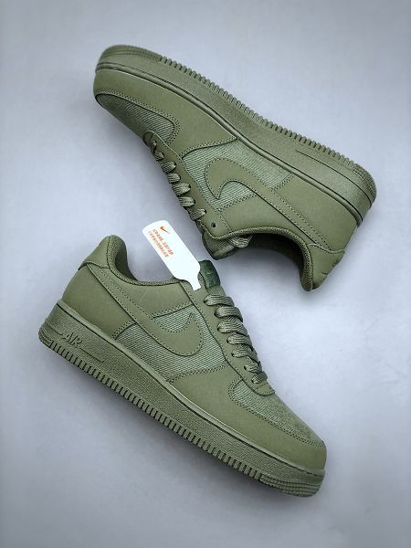 Nike Air Force 1 Low 07空軍一號低幫休閒板鞋 2024男女鞋軍綠色