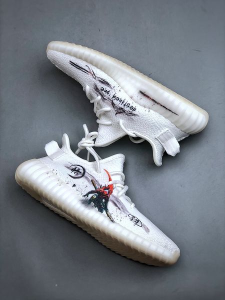 Adidas Yeezy Boost 350 V2 黑神話 悟空(塗鴉 2024新款男女生中底休閒運動慢跑鞋