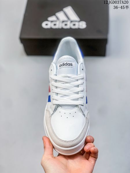 Adidas 2023年秋冬情侶款復古三條紋運動鞋休閒鞋