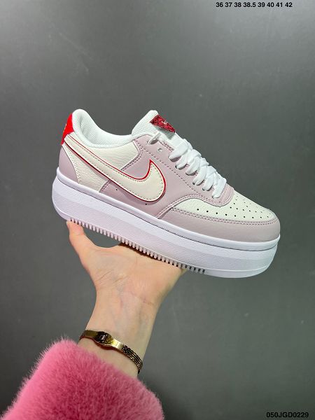 Nike Court Vision Alta LTR Low 2024新款男女生學院視覺阿爾塔系列鬆糕休閒運動皮革厚底板鞋