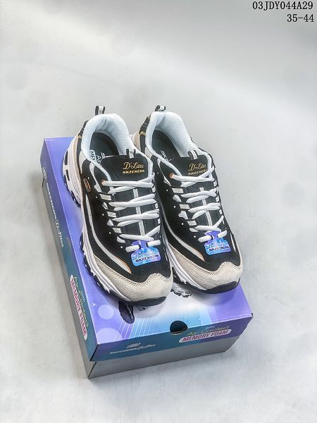 Skechers Dlites 1.0精英一代系列 2024男女生舒適熊貓老爹風厚底休閒運動復古跑鞋