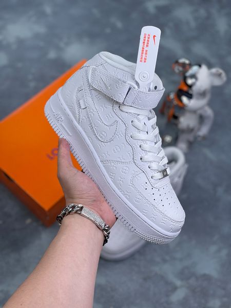 NIke Air Force 1 '07 Low LV聯名 2024全新男女款白馬王子中幫休閒板鞋