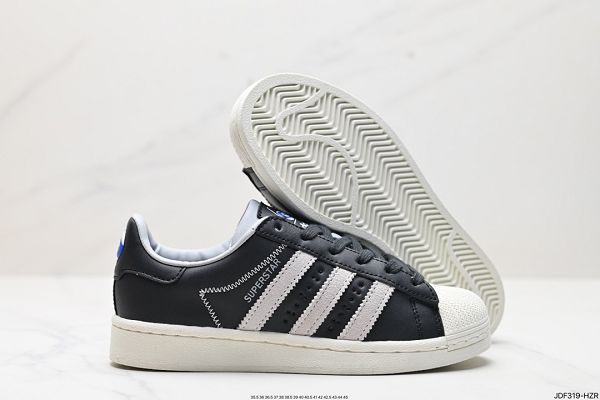 Adidas Originals Superstar 2024男女生黑白色貝殼頭系列低幫經典百搭休閒運動板鞋