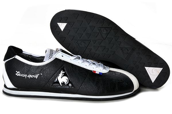 lecoq sportif 法國公雞 潮流休閒款板鞋 黑白低幫男鞋 2012新鞋款