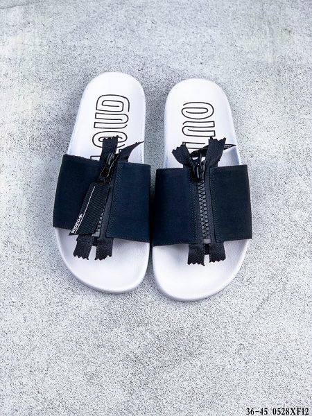 Adidas Originals ADILETTE ZIP 2021新款 男女生拉鏈彈力布拖鞋