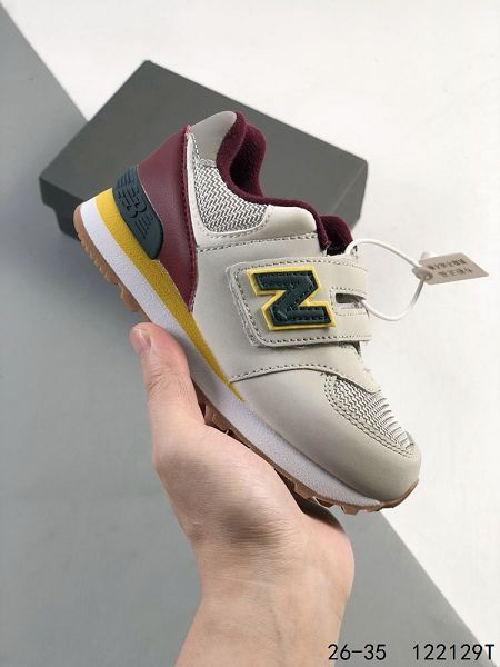 New Balance NB574系列 2024童鞋魔術貼 防滑休閒運動跑步鞋