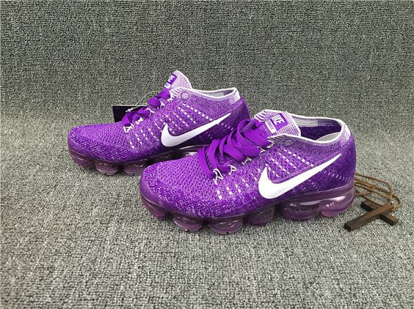 nike air vapormax flyknit max2018系列 针织飞线女生气垫跑鞋 紫色