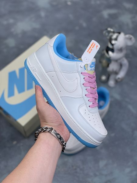 Nike Air Force 1 Low '07 七彩熱感應白藍粉色 情侶鞋 低幫空軍一號休閒板鞋