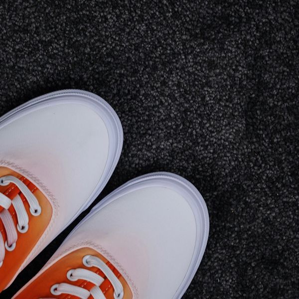 Vans OG Authentic LX 漸變系列 2022新款 漸變檸檬橘休閒板鞋
