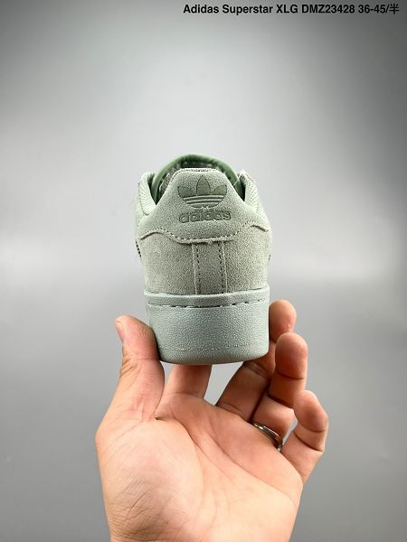 Adidas Superstar XLG 改良貝殼頭厚底系列 女款低幫增高百搭休閒運動板鞋