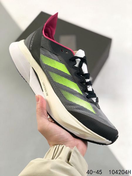 Adidas Adizero Boston 12 全新男款夏季透氣網眼競速跑鞋