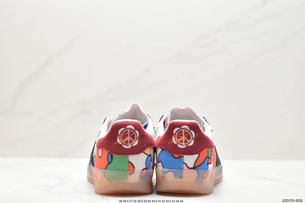 Adidas Originals Gazelle Indoor 三葉草復古防滑耐磨低幫板鞋 2024新款情侶鞋