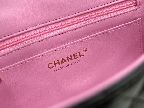 chanel包包 香奈兒2023新款手提包 DSAS2431拼色羊皮單肩斜挎包