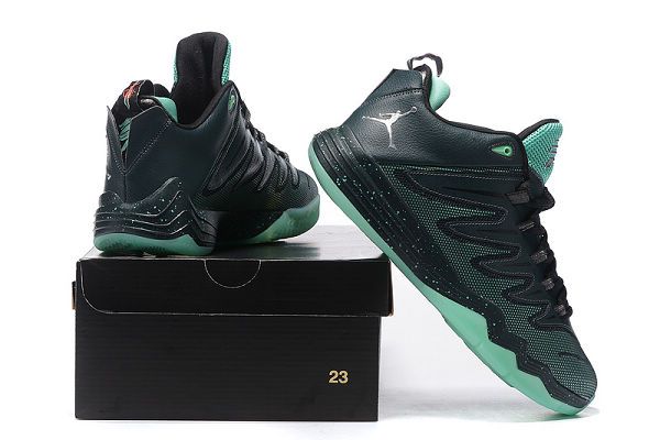 air jordan cp3 9 克里斯-保罗9代全明星战靴 时尚男生球鞋 墨绿色