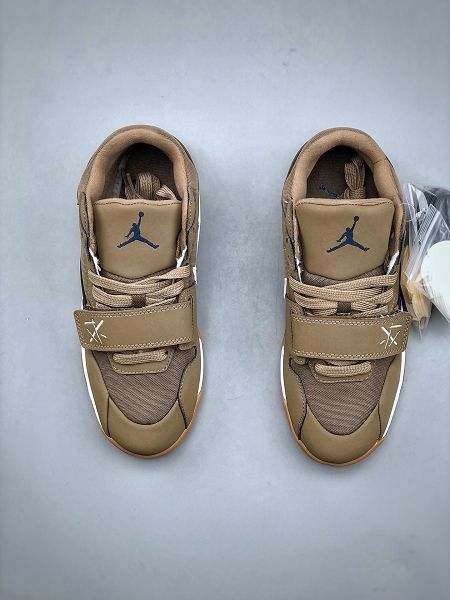 Air Jordan Cut The Check x Travis Scott 2024全新男款中幫復古百搭休閒運動倒鈎籃球鞋
