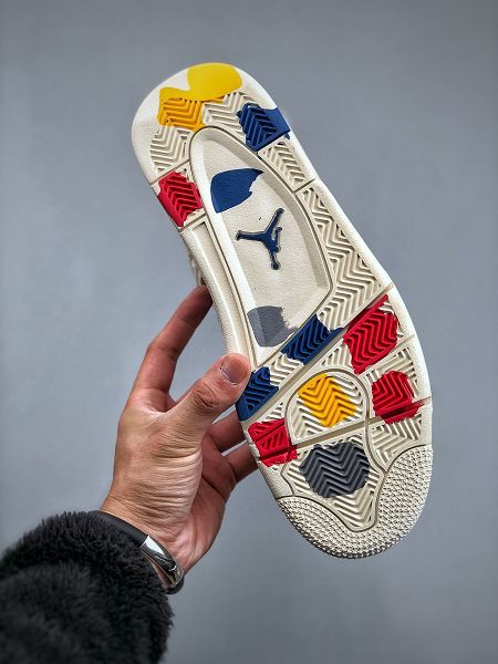 Air Jordan 4 Retro Canvas 小Levis 2023全新男女款米白帆布籃球鞋