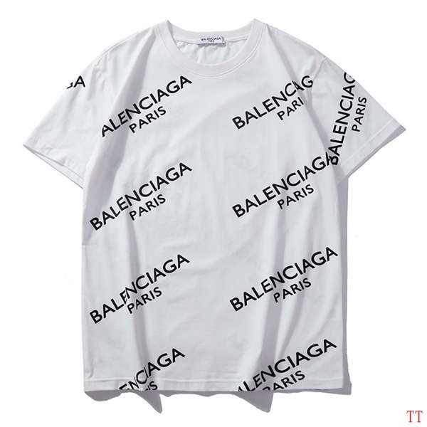 balenciga巴黎世家 2018新款 字母休闲短袖t恤 白色