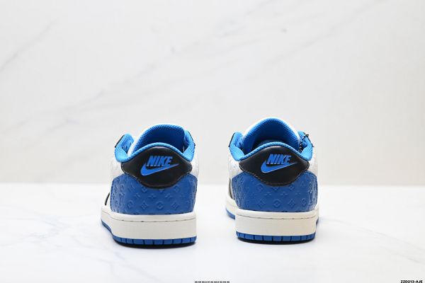 Louis Vuitton x Nike Air Jordan 1 倒勾聯名 2025男生新款低幫文化籃球鞋