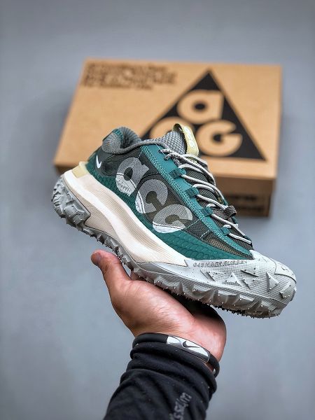 NIKE ACG Mountain Fly 2 Low」Forest Green Grey「ACG山脈2代系列 2024新款低幫戶外登山越跑徒步休閒運動鞋網布森林綠灰色男女鞋