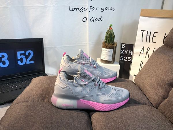 Adidas Originals ZX 2K Boost 2021新款 易烊千璽同款爆米花緩震男女款慢跑鞋
