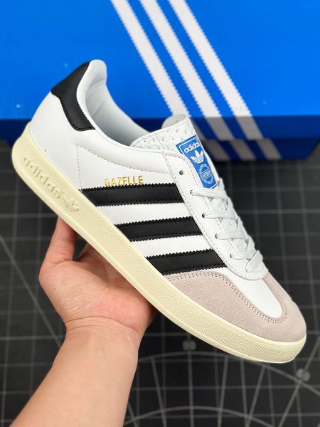 Adidas Originals Gazelle+1 三葉草復古防滑耐磨低幫板鞋 2024新款男女鞋