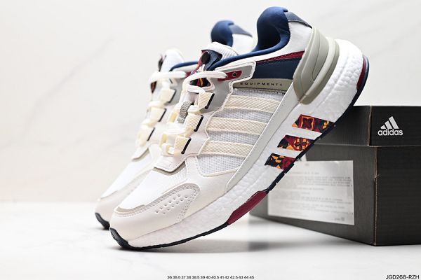 Adidas Equipment 2024全新男款復古拼接皮面休閒跑鞋