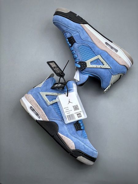 Nike Air Jordan 4 Retro 大學藍北卡藍色 2024全新男女款籃球鞋