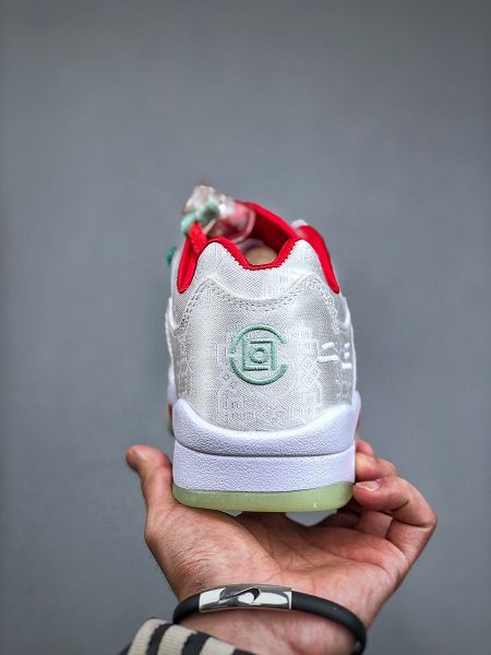 CLOT x Air Jordan Retro 5 2024全新男女款白絲綢低幫復古休閒文化籃球鞋