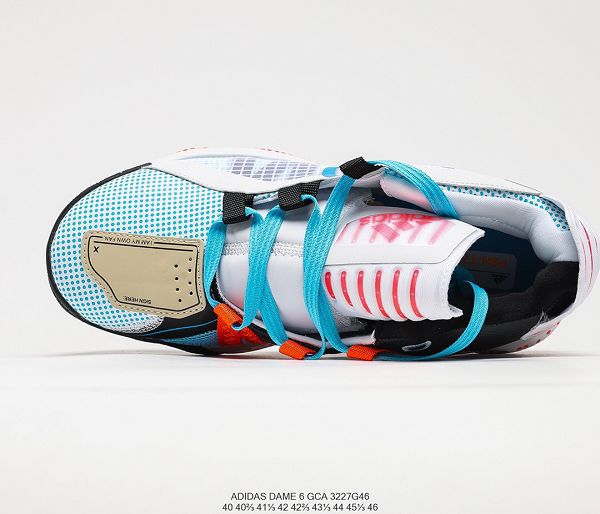Adidas Dame 6 GCA 2021新款 中幫緩震復古男款休閑文化籃球鞋