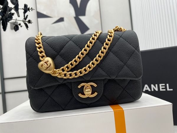 chanel包包 香奈兒2023新款手提包 DSAS3828金球愛心款單肩斜挎包