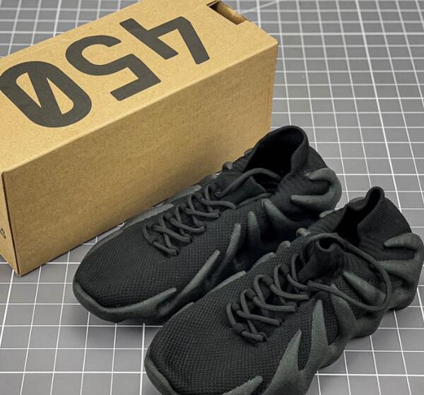 Kanye West x Adidas Yeezy 450 2021新款 八爪襪套式輕便針織透氣情侶款慢跑鞋 帶半碼